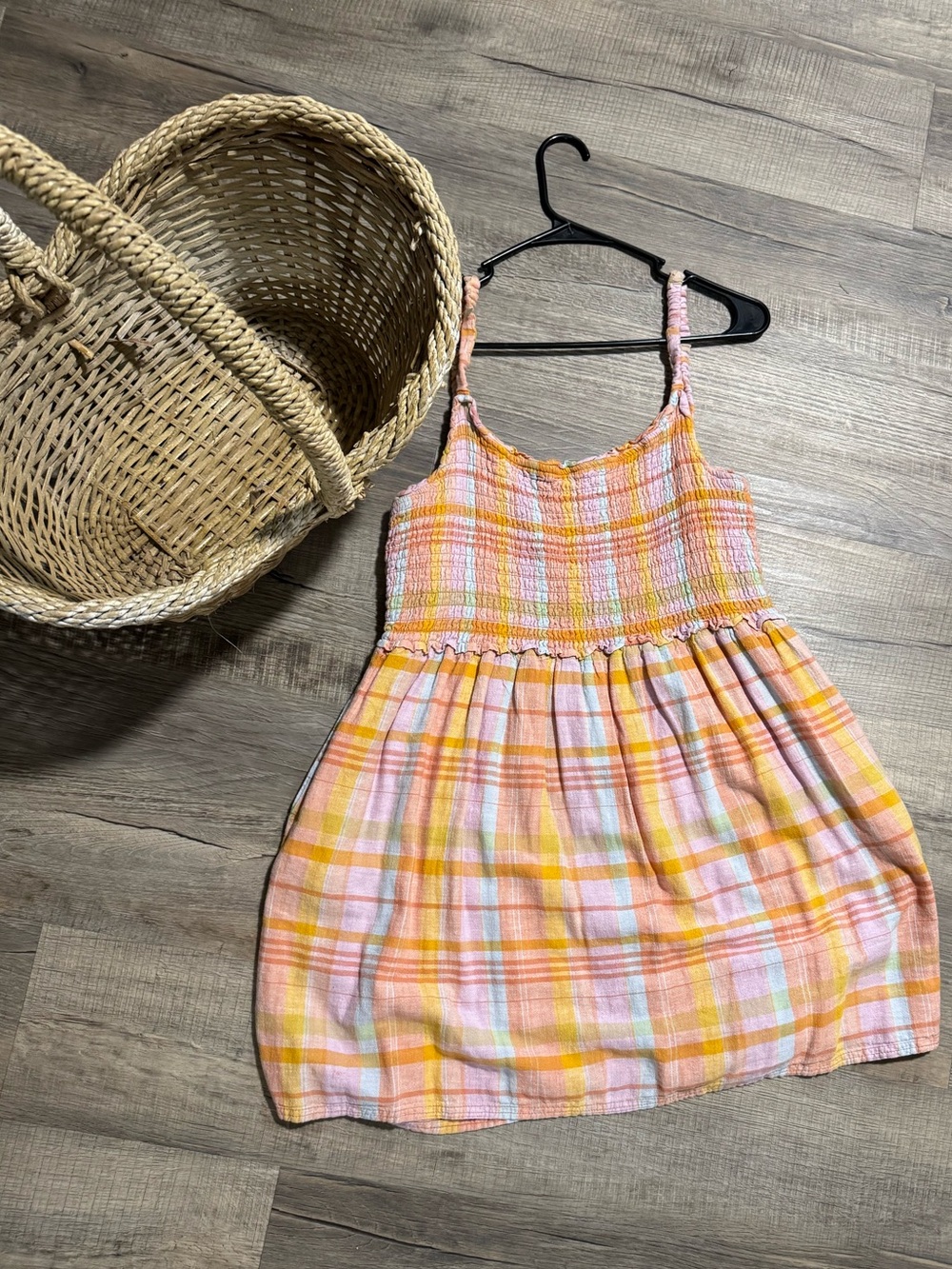 American Eagle vintage Plaid mini Sundress